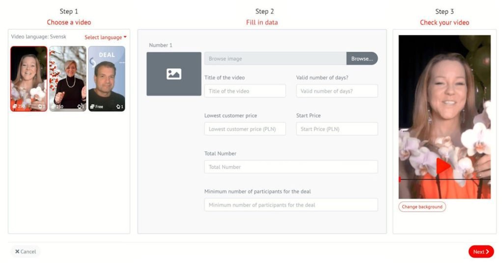 Generic videos for customized customer contests - Byebuy easylive